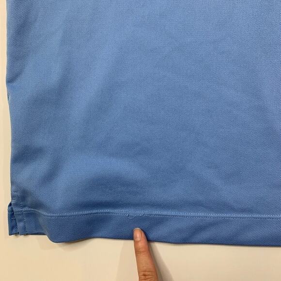 Nike Polo Shirt Mens L Large Blue Jay Golf Dri Fit Tour Performance UV Tech - Picture 8 of 11